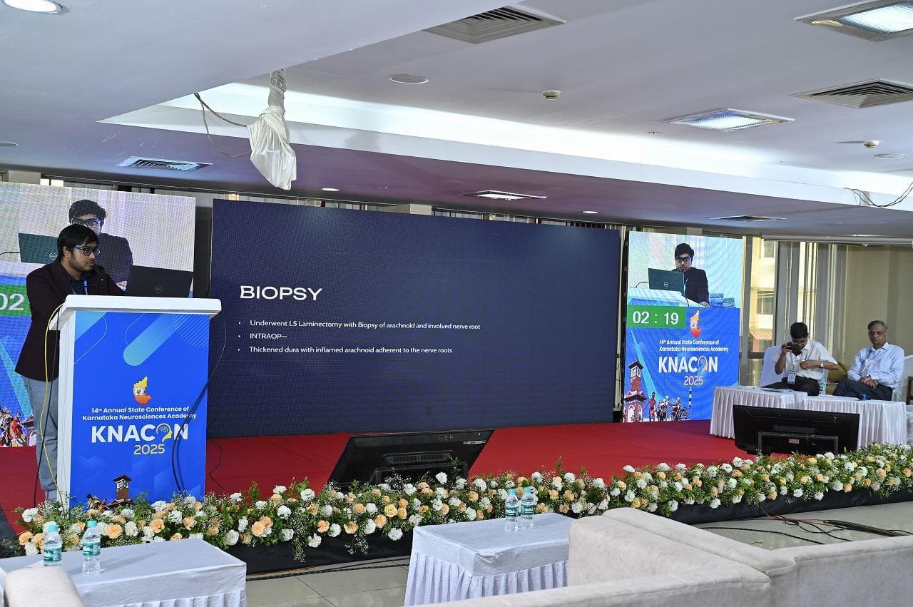 Dr. Sayak presenting at KNACON 2025